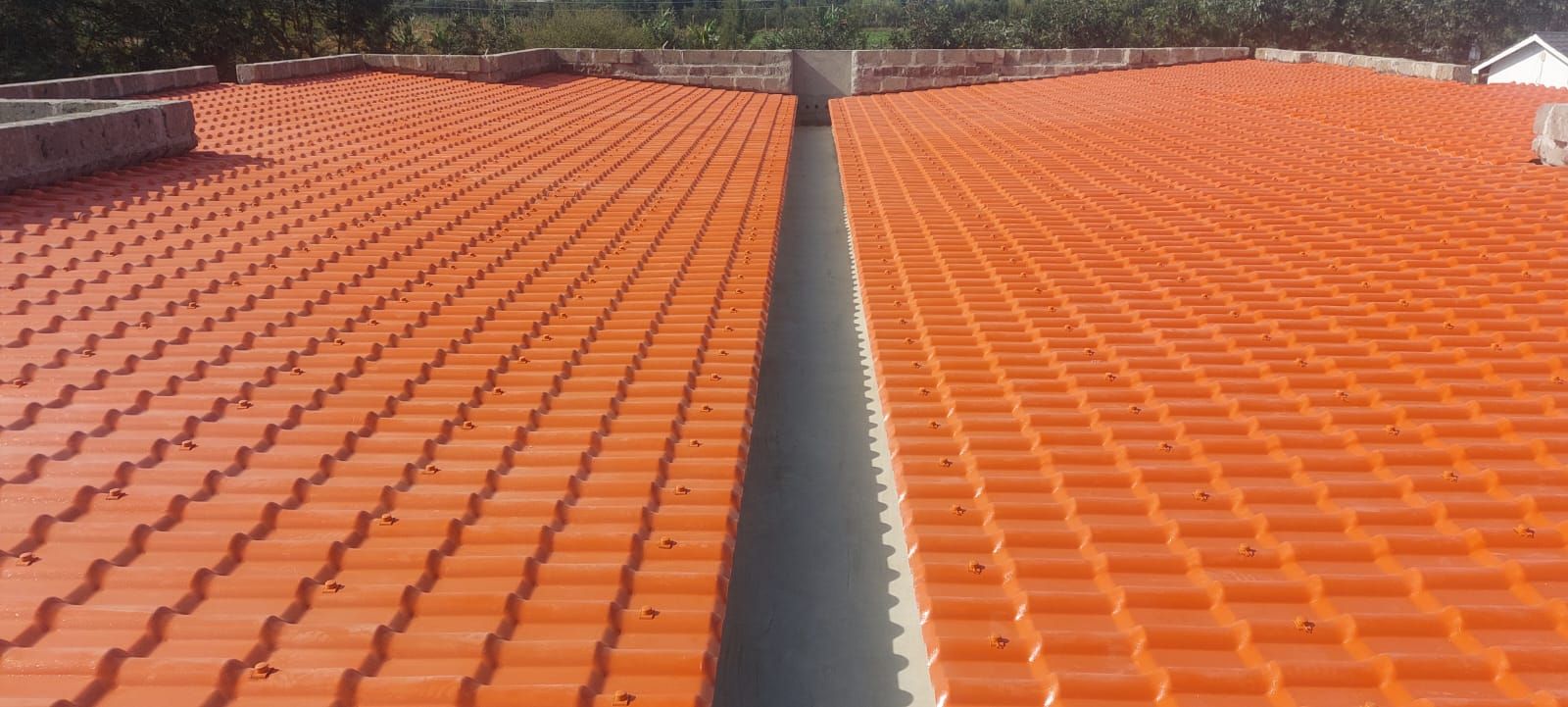 Orange Muwi SRT tiles close up